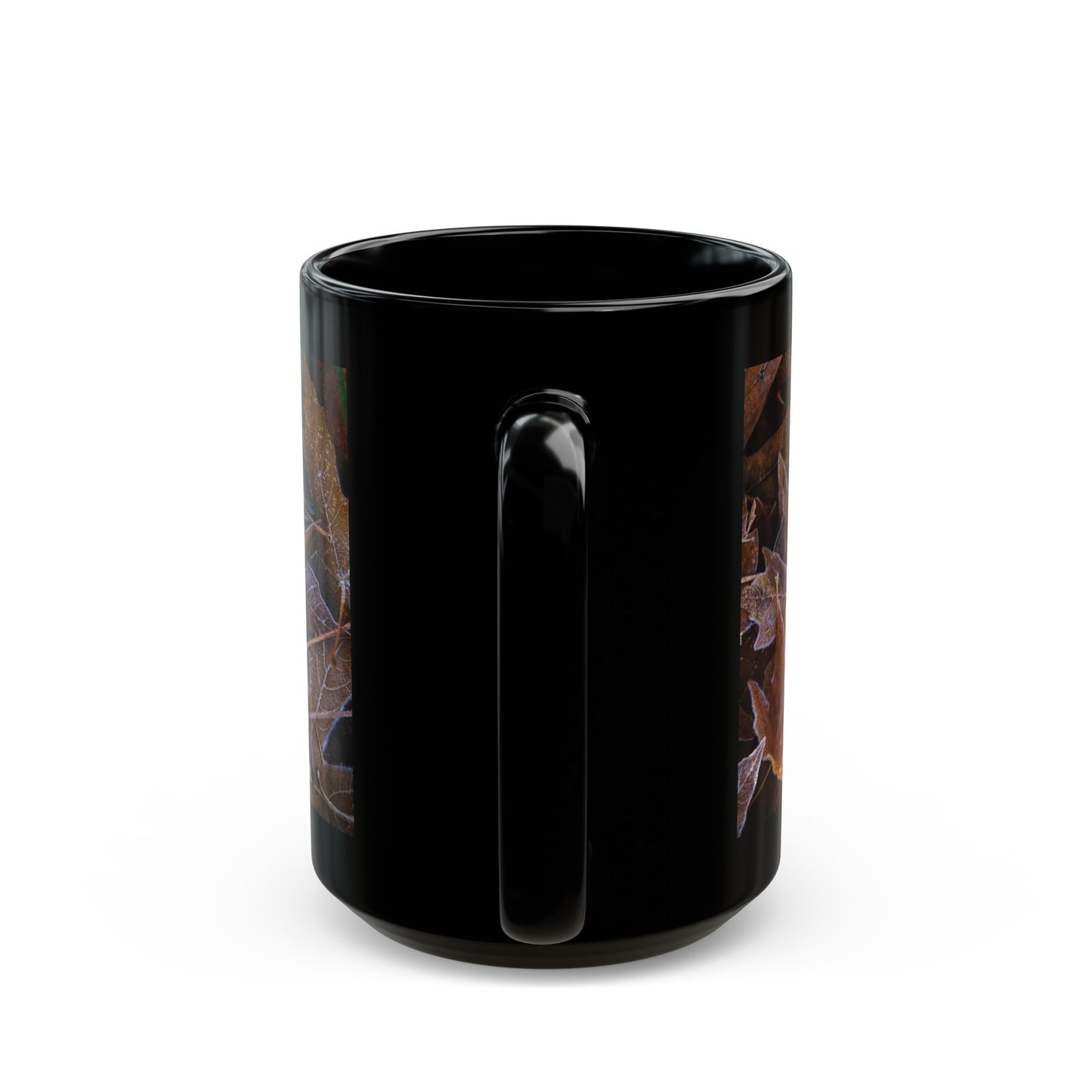 Frozen Leaves Black Mug (11oz, 15oz)