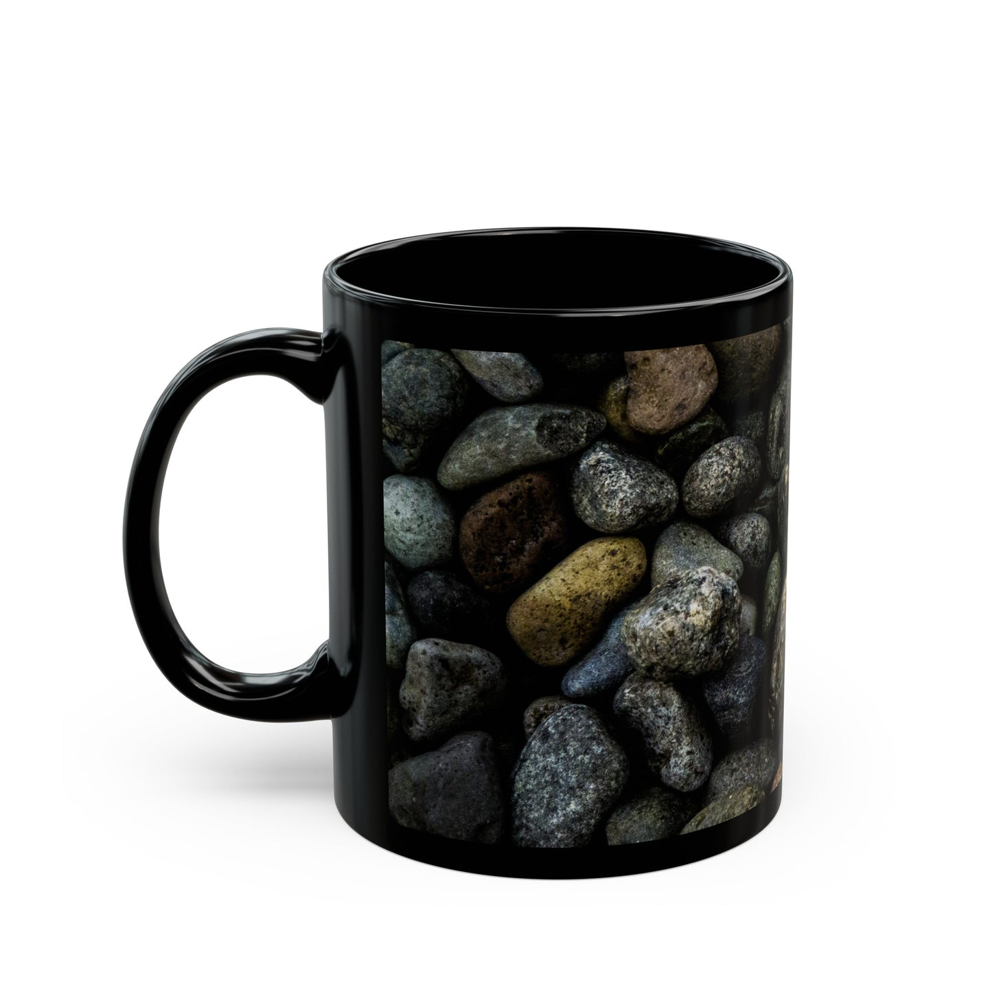 Beach Rocks Black Mug (11oz, 15oz)