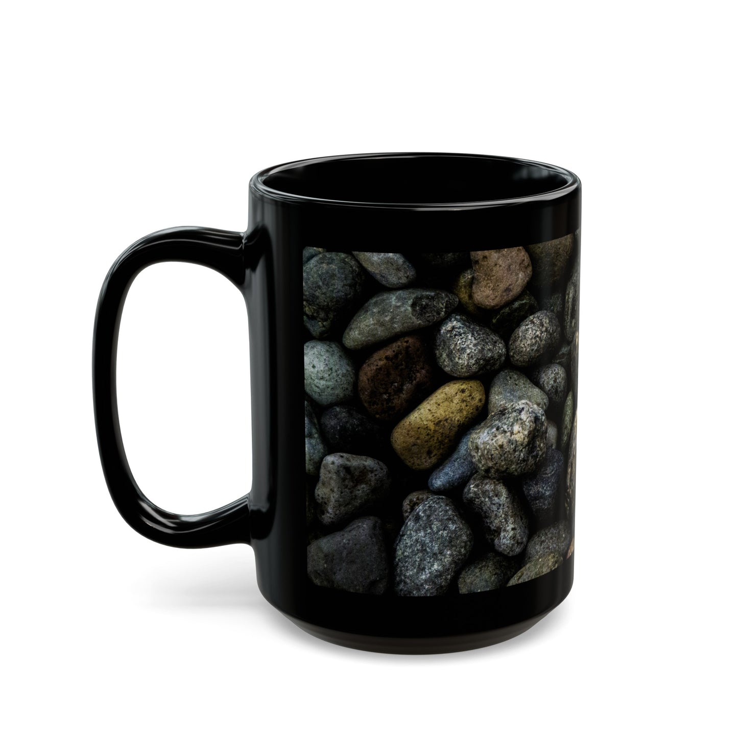 Beach Rocks Black Mug (11oz, 15oz)