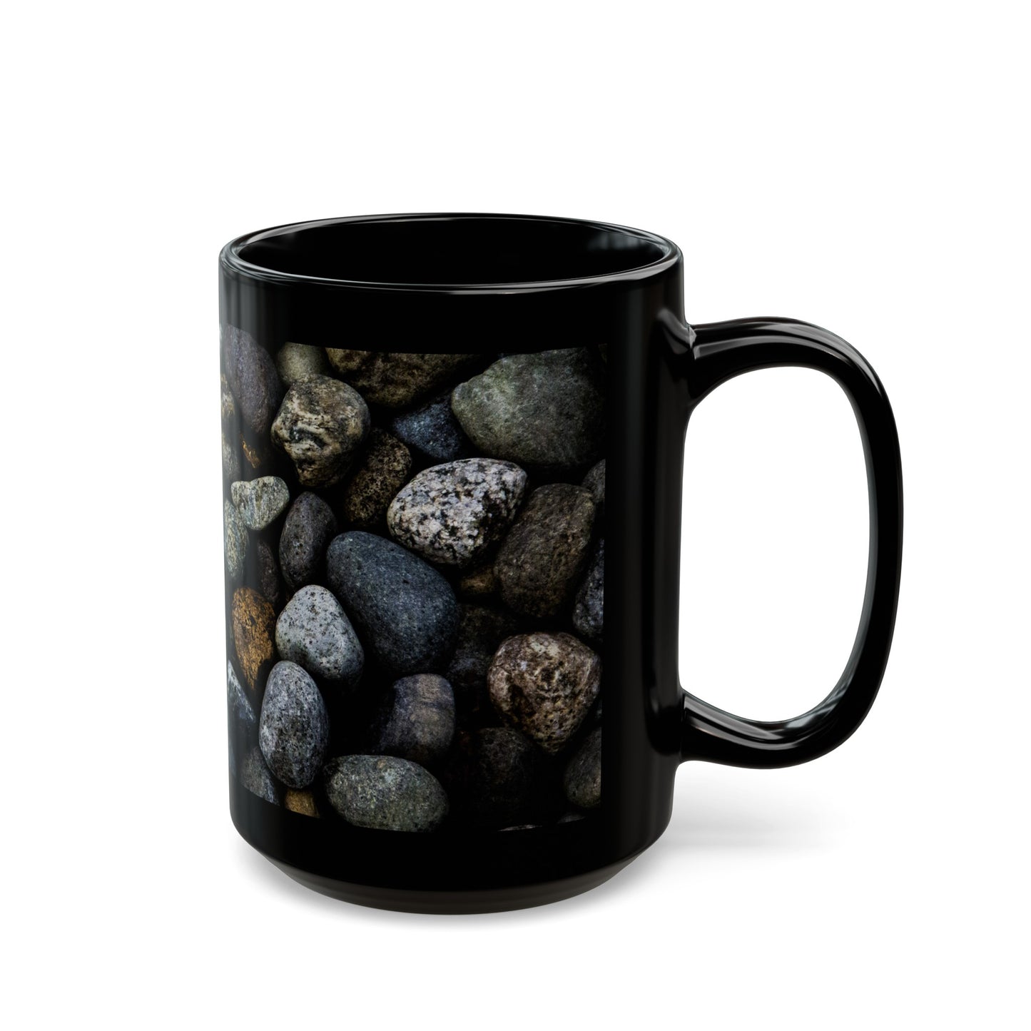 Beach Rocks Black Mug (11oz, 15oz)