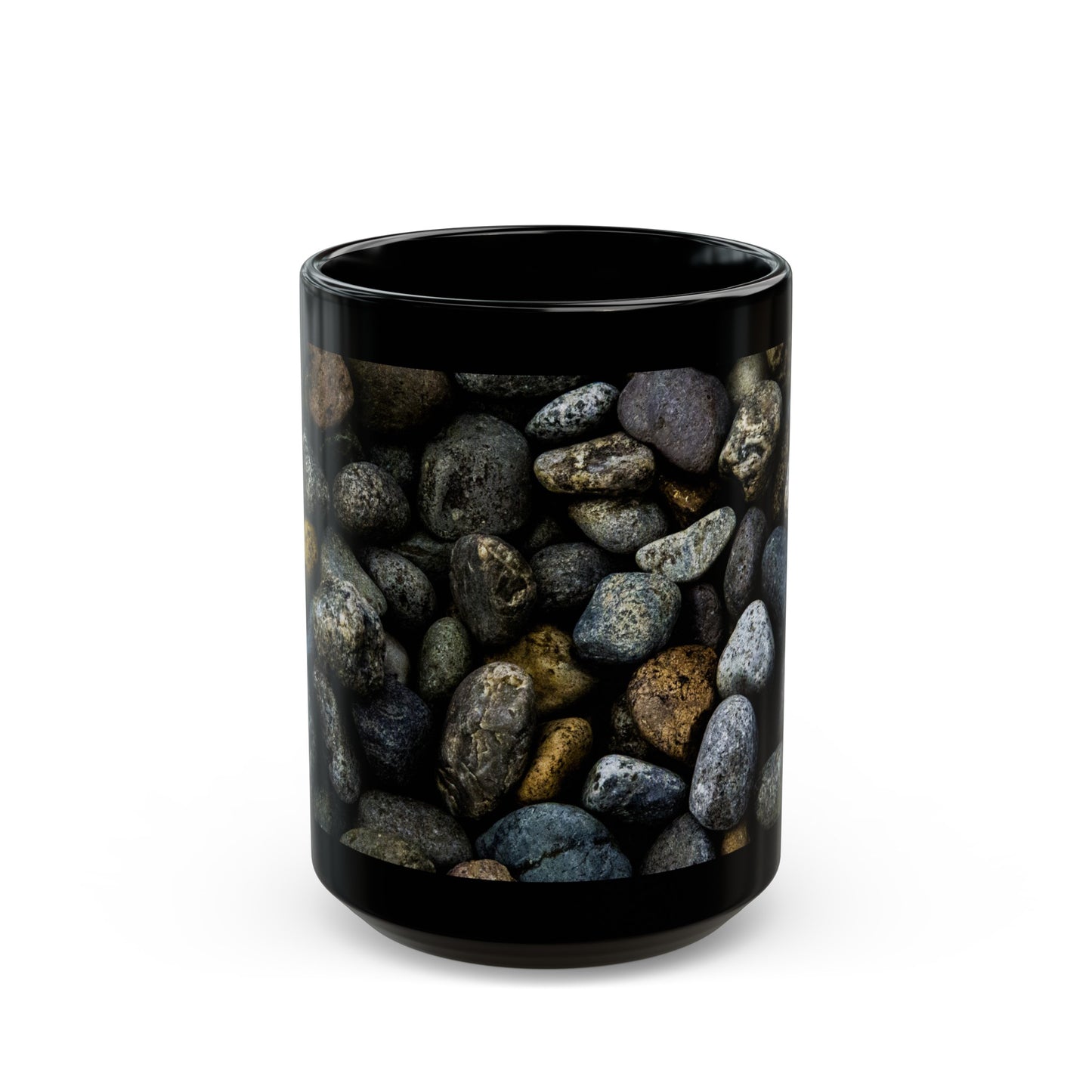 Beach Rocks Black Mug (11oz, 15oz)