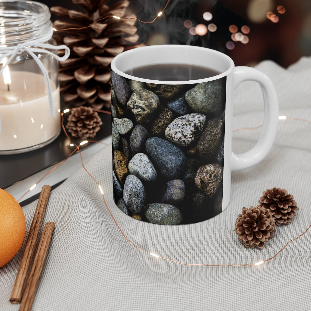 Beach Rocks Ceramic Mug 11oz