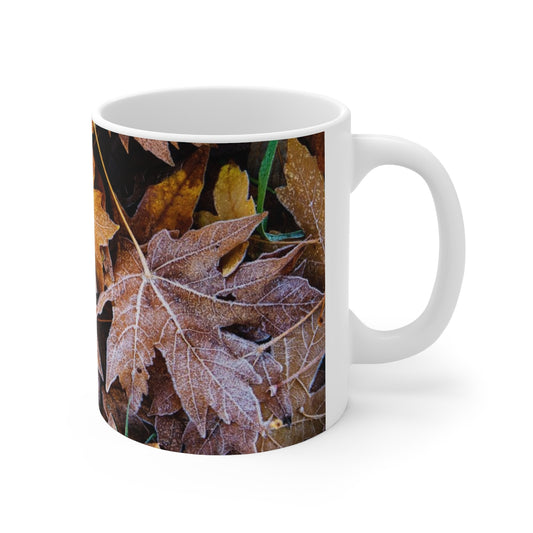 Frozen Leaves Ceramic Mug 11oz