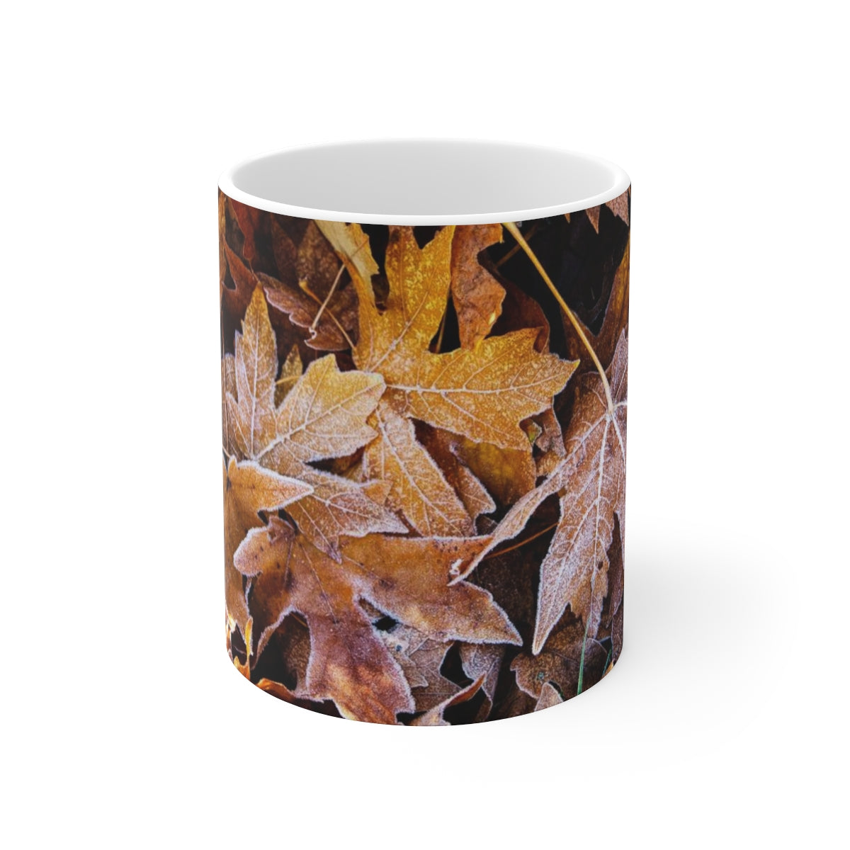 Frozen Leaves Ceramic Mug 11oz