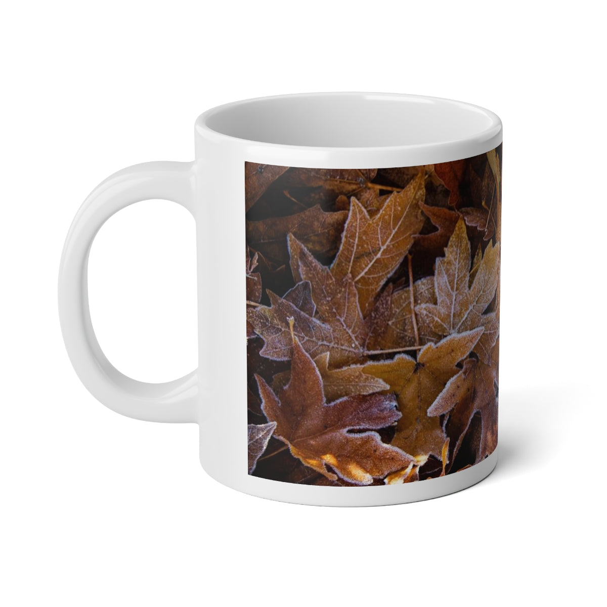 Frozen Leaves Jumbo Mug, 20oz