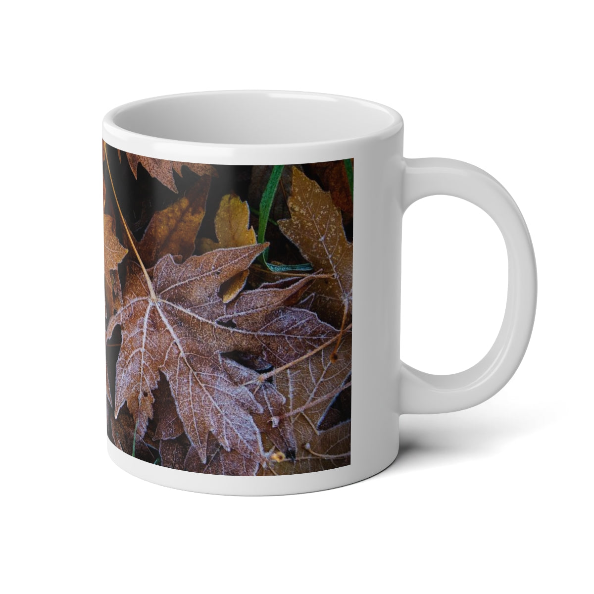 Frozen Leaves Jumbo Mug, 20oz