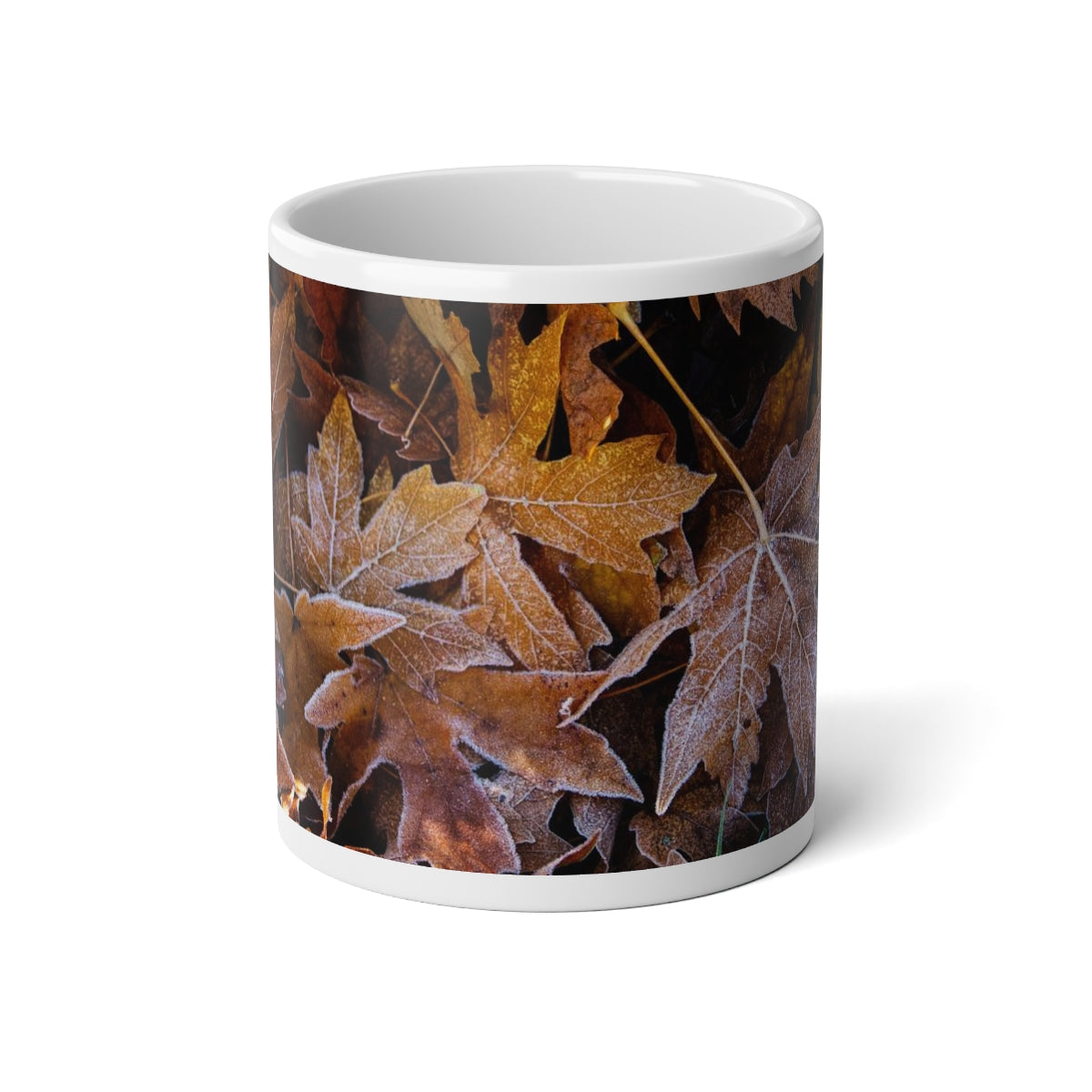 Frozen Leaves Jumbo Mug, 20oz