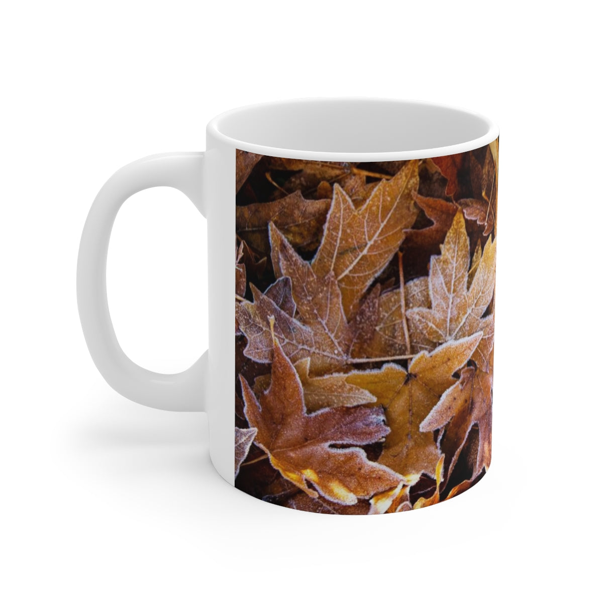 Frozen Leaves Ceramic Mug 11oz