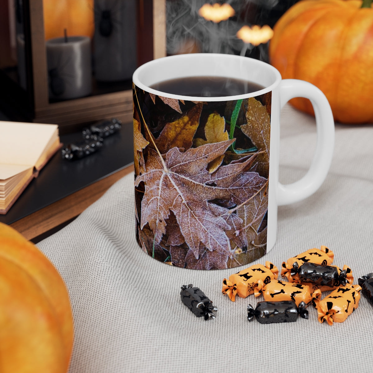 Frozen Leaves Ceramic Mug 11oz